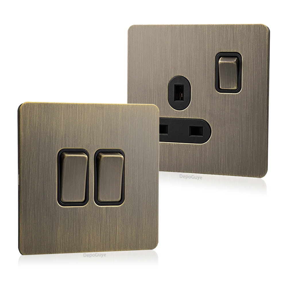 Home Improvement Uk - Retro Metal Brushed Antique Stainless Steel