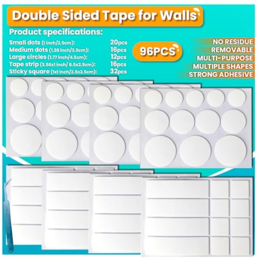 Double Sided Tape for Walls, P - Picture Hanging Strip review and price