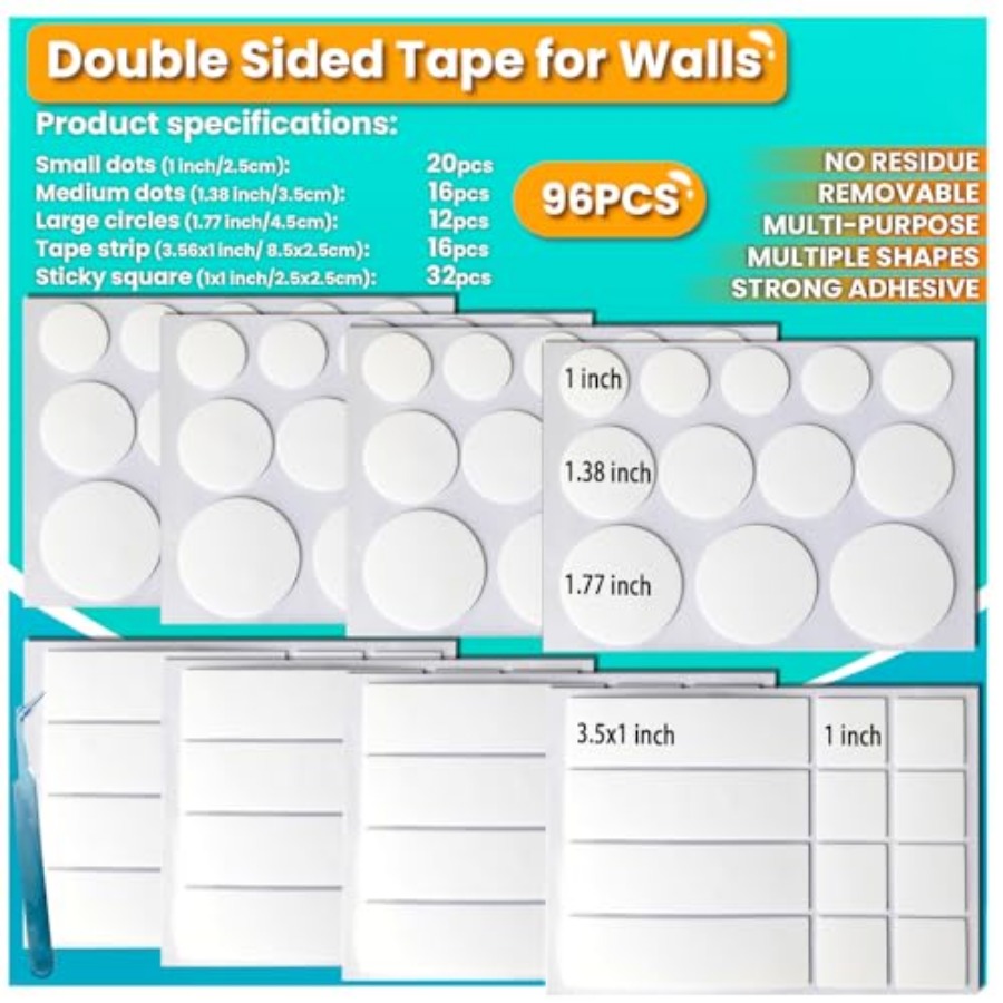 Double Sided Tape for Walls, P - Picture Hanging Strip review and price