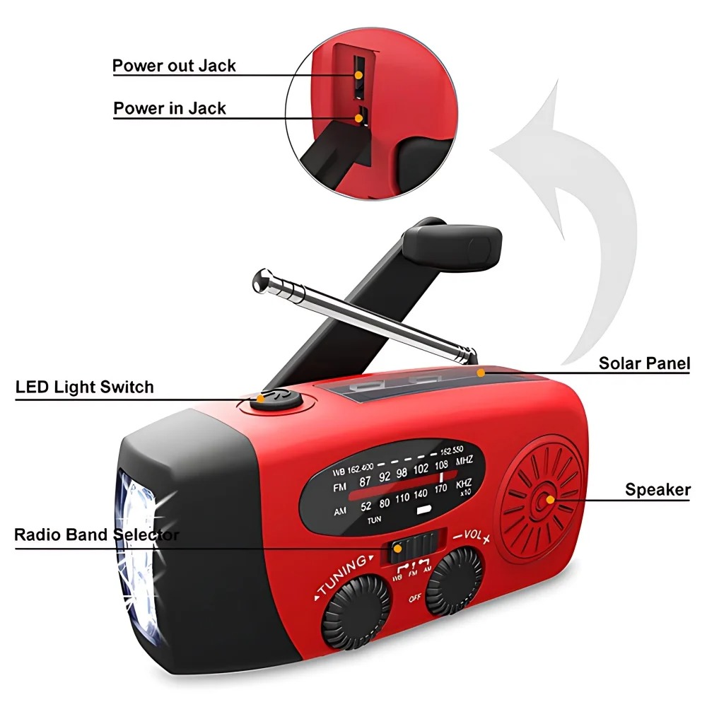 Portable Solar Hand Crank Emer - Home Improvement Show review and price