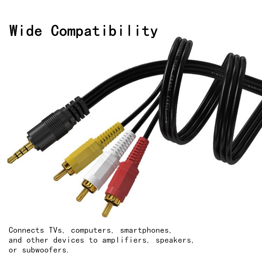 3.5mm to 3 RCA Audio Video Cab - Home Improvement Videos review and price