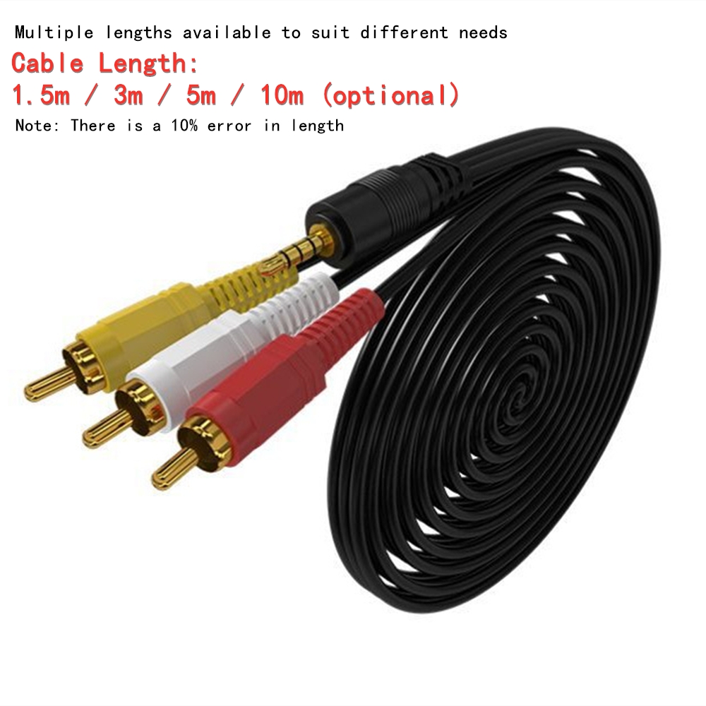 3.5mm to 3 RCA Audio Video Cab - Home Improvement Videos review and price