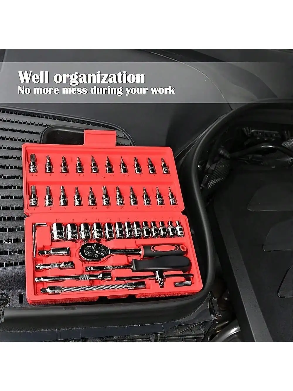 46 Piece 1/4 Inch Drive Socket - Home Improvement Tools review and price