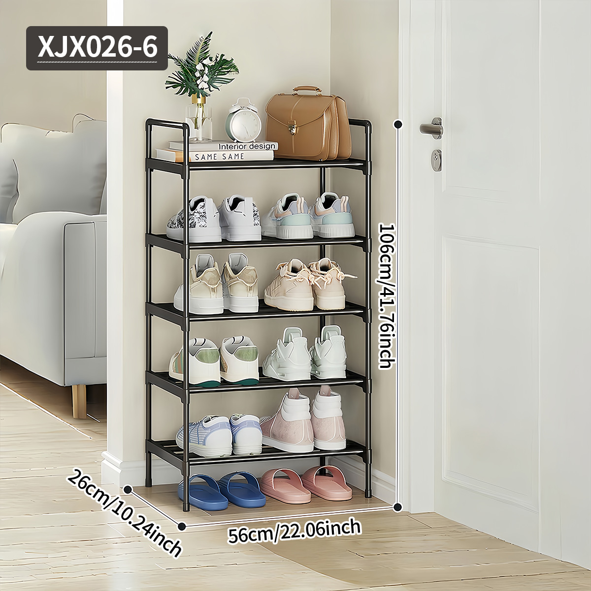 Black Multi-Functional Shoe Ra - Home Improvement Mall review and price