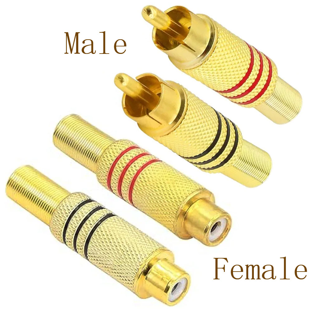 4PCS RCA Plug Gold Plated Sold - Home Improvement Videos review and price
