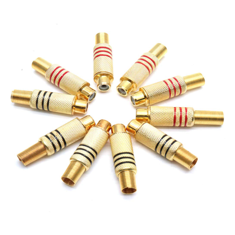 4PCS RCA Plug Gold Plated Sold - Home Improvement Videos review and price